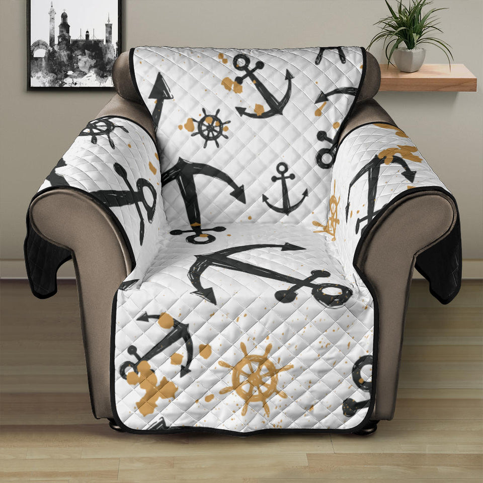 Anchors Rudders pattern Recliner Cover Protector