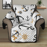 Anchors Rudders pattern Recliner Cover Protector