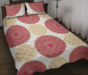 Circle indian pattern Quilt Bed Set
