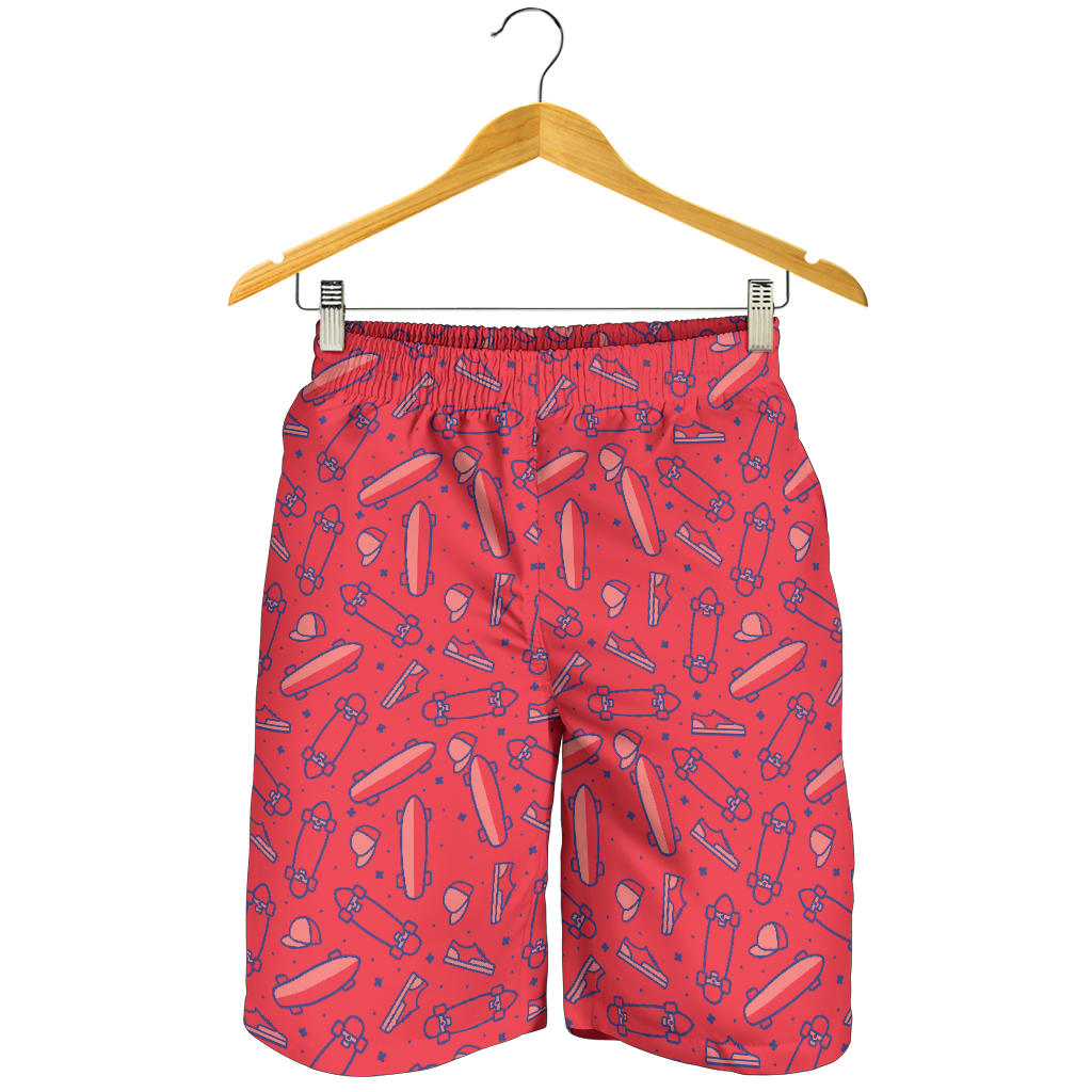 Skate Board Pattern Print Design 01 Men Shorts