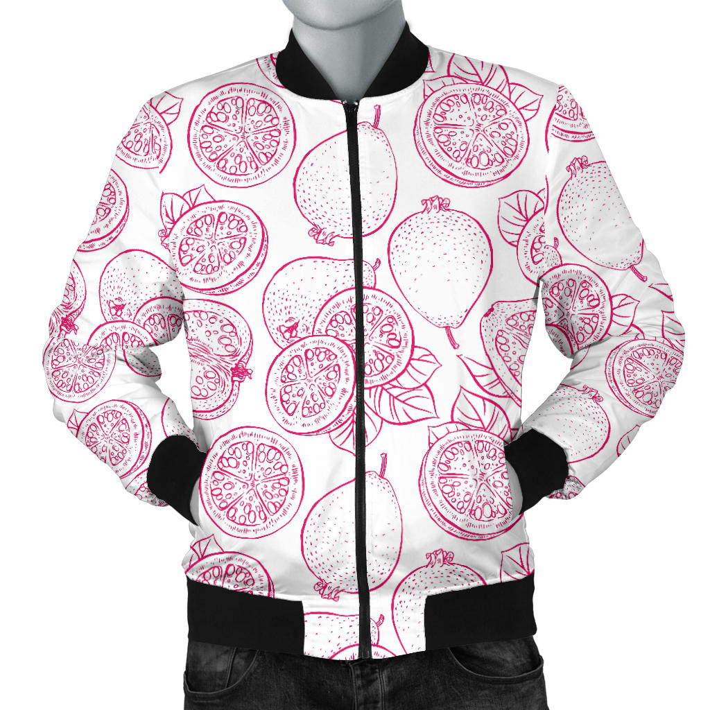 Sketch Guava Pattern Men'S Bomber Jacket
