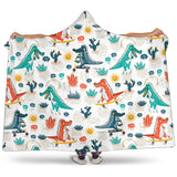 Cute Crocodile Pattern Hooded Blanket