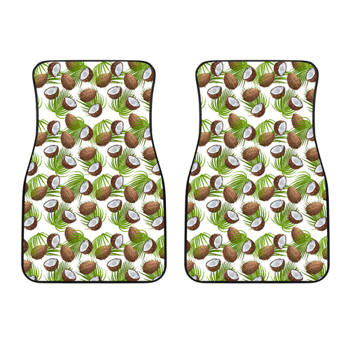 Coconut Pattern Print Design 04 Front Car Mats