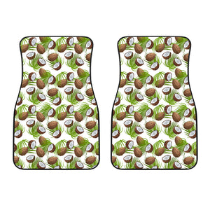 Coconut Pattern Print Design 04 Front Car Mats