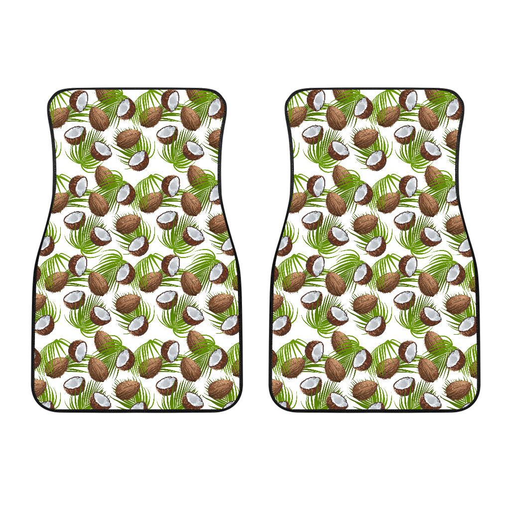Coconut Pattern Print Design 04 Front Car Mats