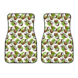 Coconut Pattern Print Design 04 Front Car Mats