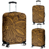 Cocoa Beans Tribal Polynesian Pattern Background Luggage Covers