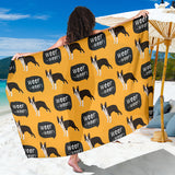Boston Terrier Design Pattern Sarong