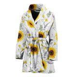 Beautiful Sunflowers Pattern Women'S Bathrobe
