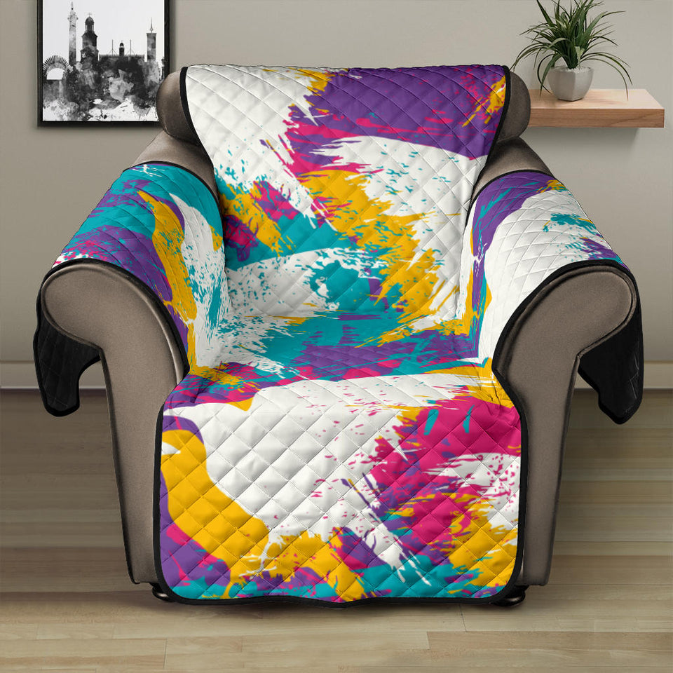 Colorful crow illustration pattern Recliner Cover Protector