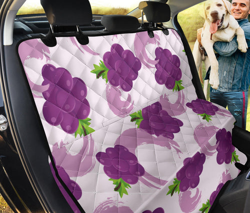 Cute Grape Pattern Dog Car Seat Covers