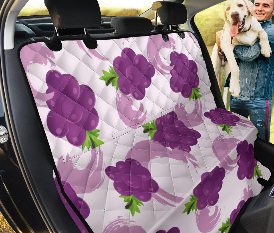 Cute Grape Pattern Dog Car Seat Covers