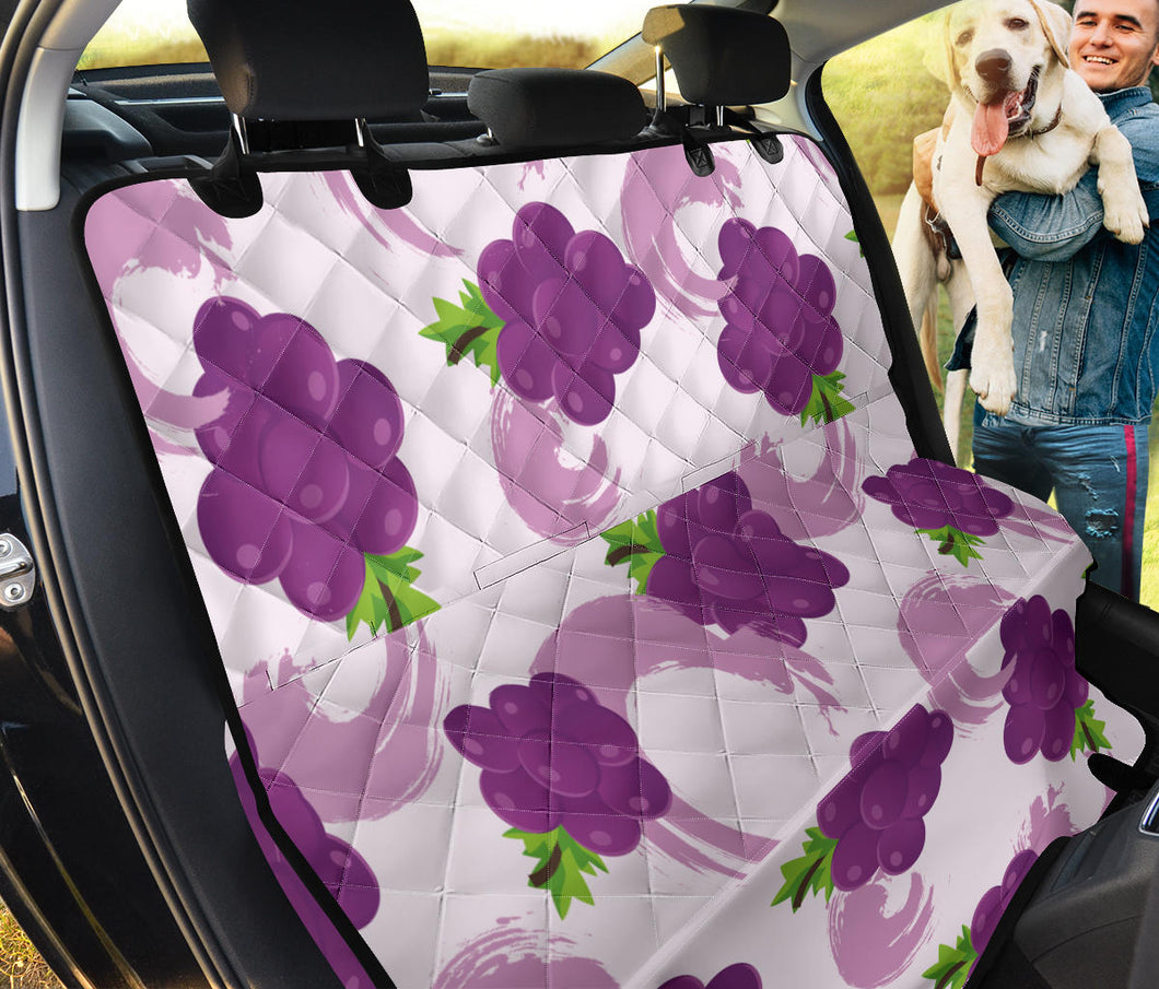 Cute Grape Pattern Dog Car Seat Covers