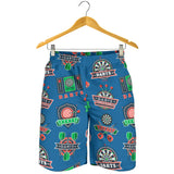 Darts Pattern Print Design 02 Men Shorts