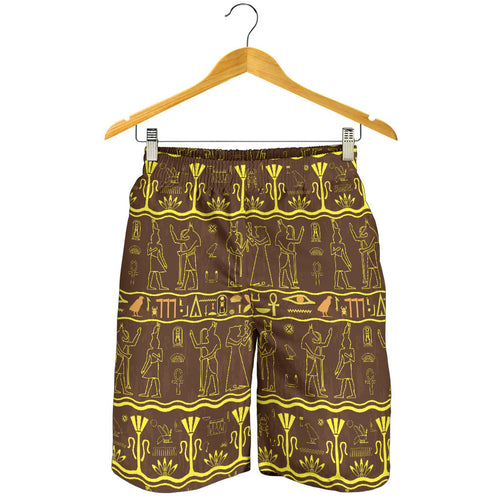 Egypt Hieroglyphics Pattern Print Design 03 Men Shorts