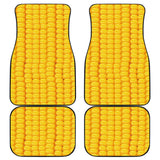 Corn Pattern Print Design 04 Front and Back Car Mats
