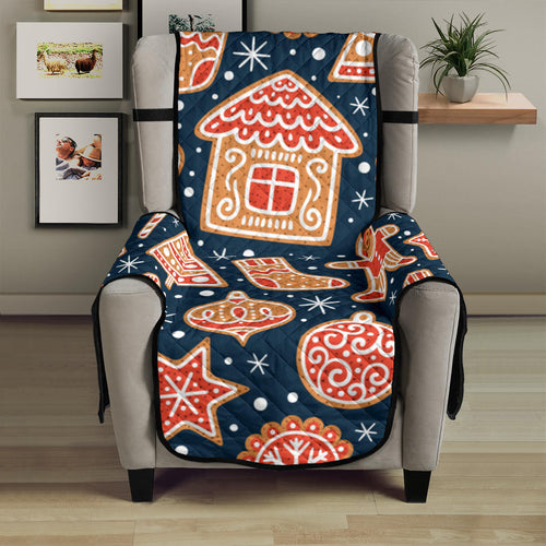 Christmas gingerbread cookie pattern Chair Cover Protector