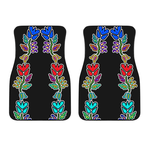 Four Directions Floral Front Car Mats (Set Of 2)