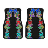 Four Directions Floral Front Car Mats (Set Of 2)