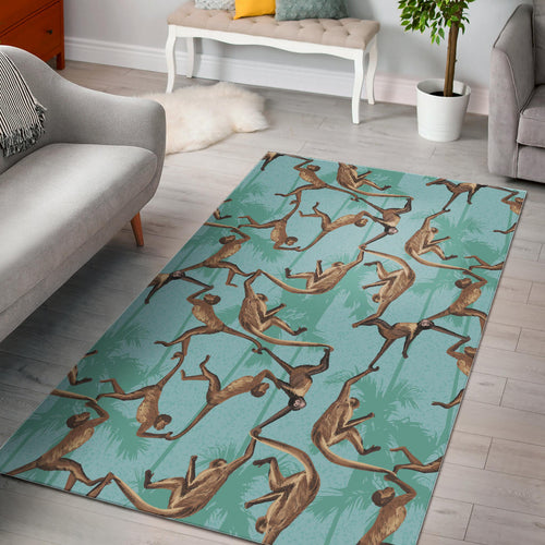 Monkey Palm Tree Background Area Rug