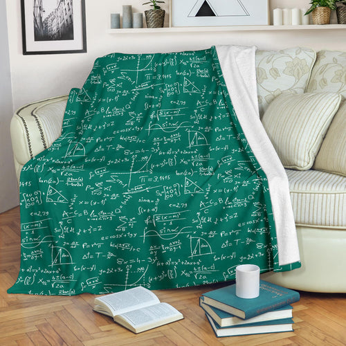 Math Pattern Print Design 01 Premium Blanket