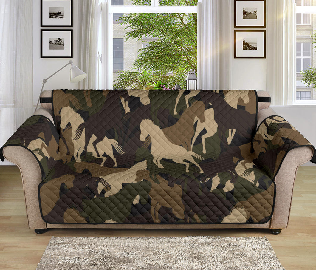 Horse Camo Camouflage Pattern Sofa Cover Protector