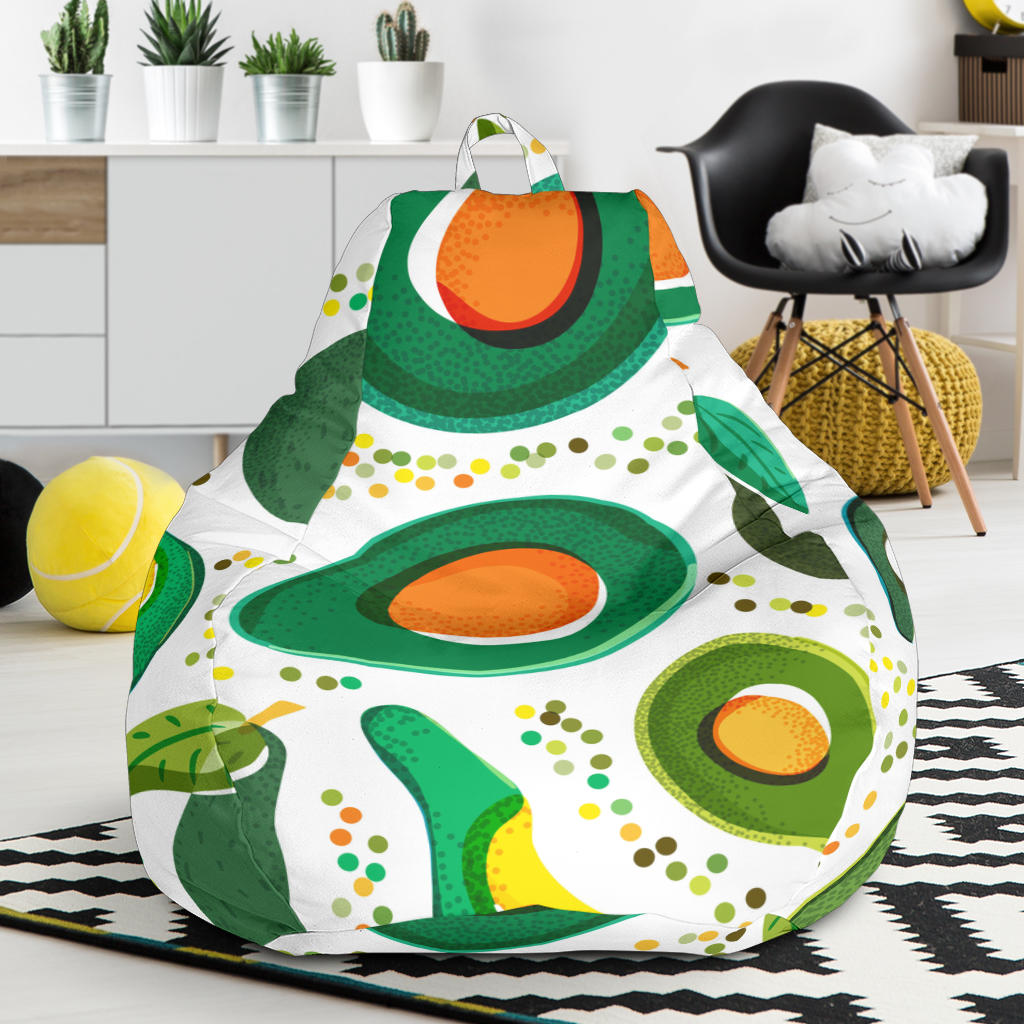 Avocado Design Pattern Bean Bag Cover