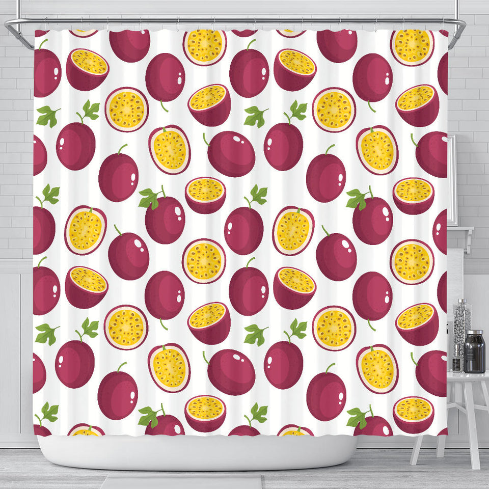 Passion Fruit Design Pattern Shower Curtain Fulfilled In US