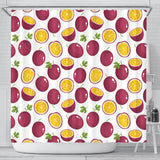 Passion Fruit Design Pattern Shower Curtain Fulfilled In US