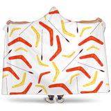 Waterclor Boomerang Australian Aboriginal Ornament Hooded Blanket