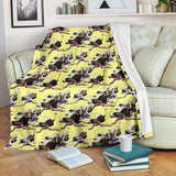 Ostrich Pattern Print Design 04 Premium Blanket