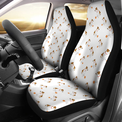 Jack Russel Pattern Print Design 05 Universal Fit Car Seat Covers