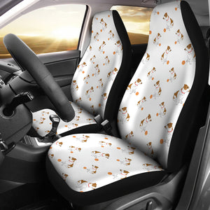 Jack Russel Pattern Print Design 05 Universal Fit Car Seat Covers