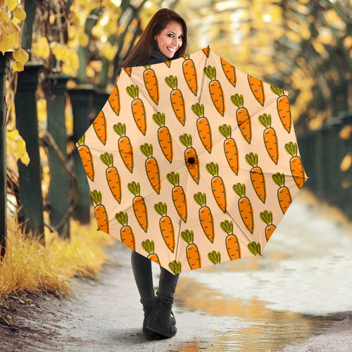 Carrot Pattern Print Design 04 Umbrella