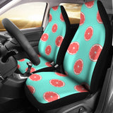 Grapefruit Green Background Universal Fit Car Seat Covers