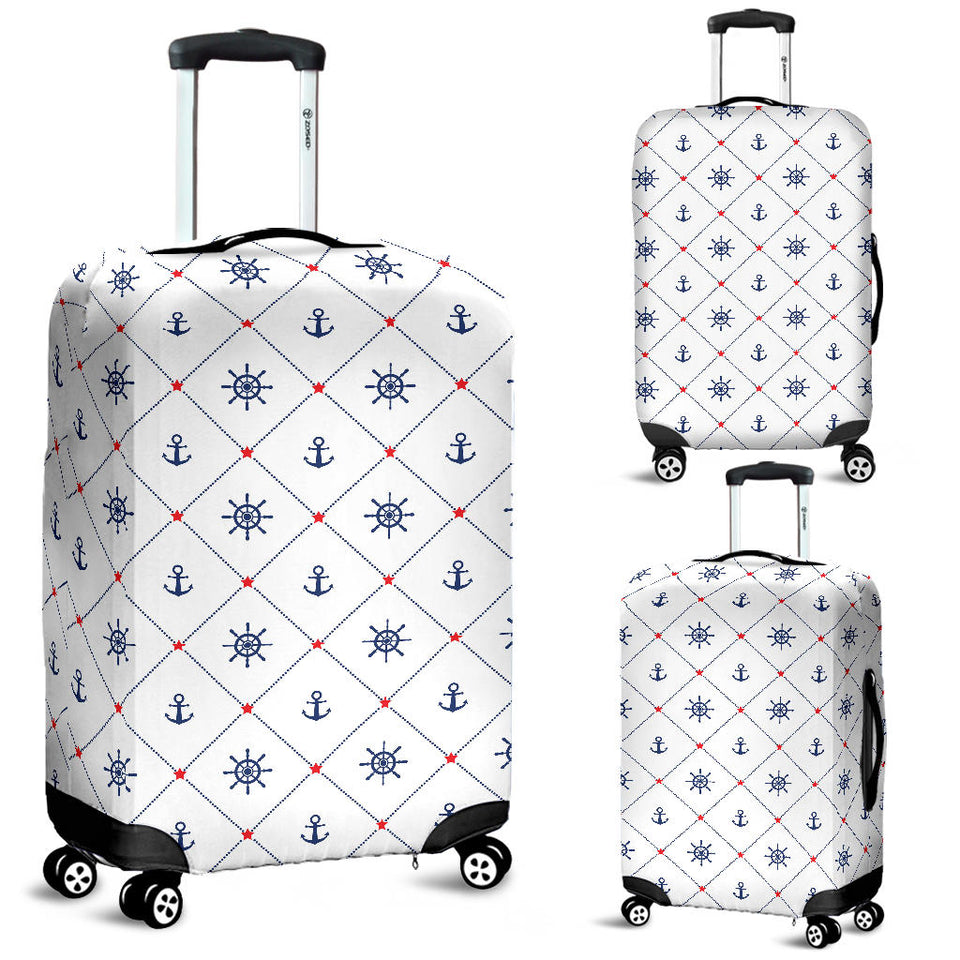 Anchor Rudder Nautical Design Pattern Luggage Covers
