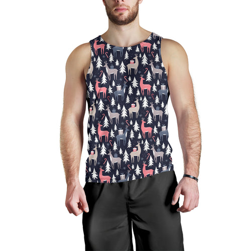 Deers Winter Christmas pattern Men Tank Top