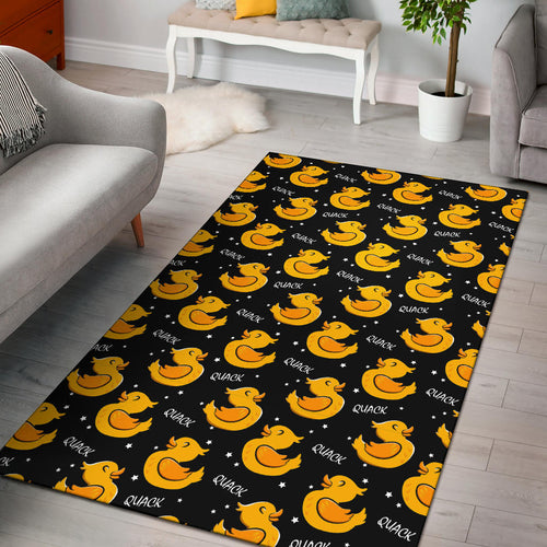 Duck Toy Pattern Print Design 05 Area Rug