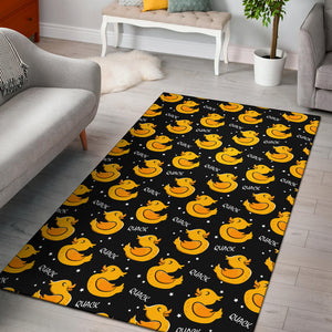 Duck Toy Pattern Print Design 05 Area Rug