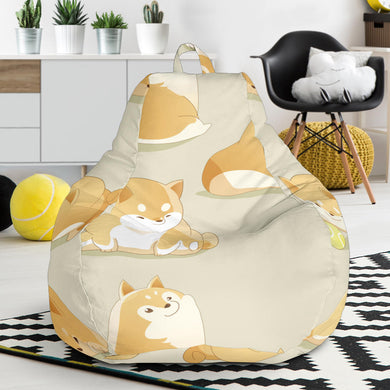 Cute Fat Shiba Inu Dog Pattern Bean Bag Cover