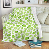 Lime Design Pattern Premium Blanket