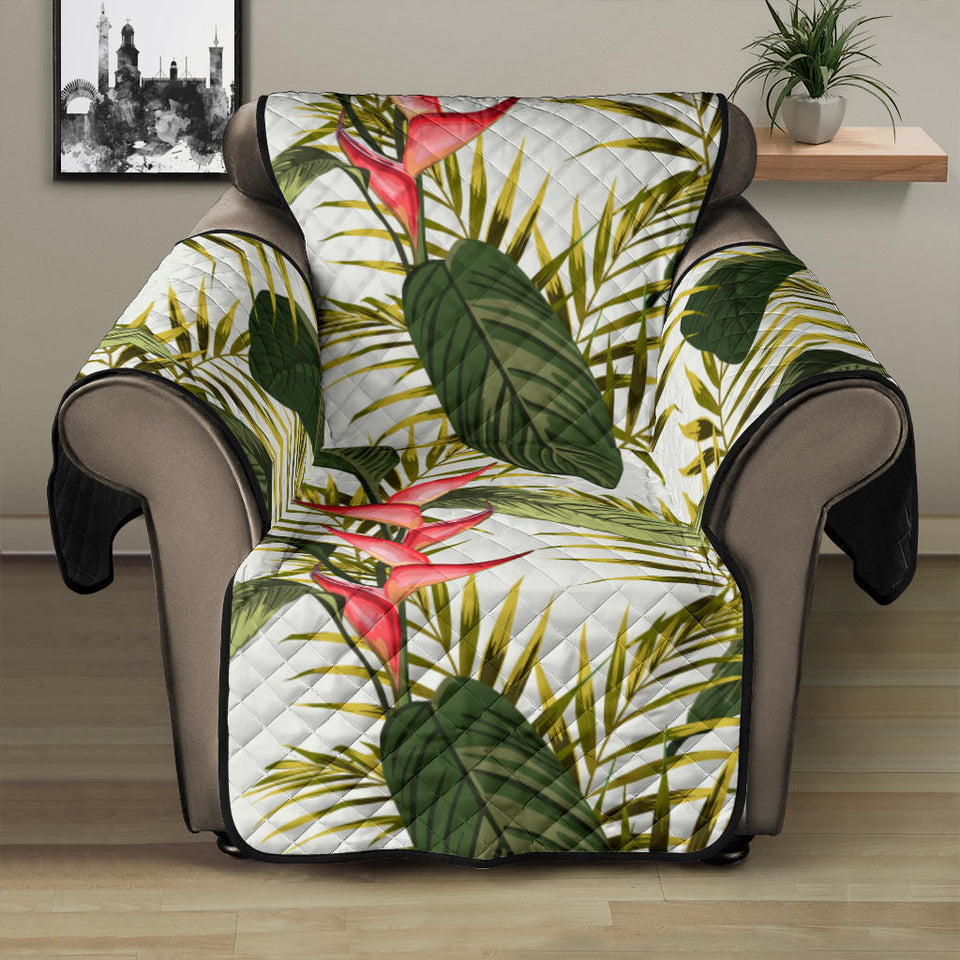 heliconia pattern Recliner Cover Protector