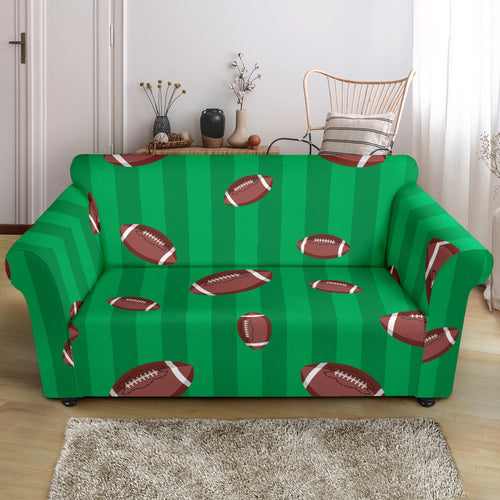 American Football Ball Field Background Loveseat Couch Slipcover