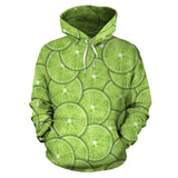 Slices Of Lime Pattern Men Women Pullover Hoodie