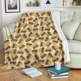 Hamburger Pattern Print Design 01 Premium Blanket