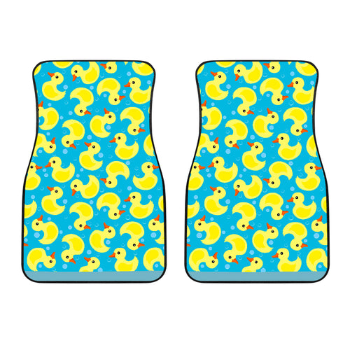 Duck Toy Pattern Print Design 04 Front Car Mats