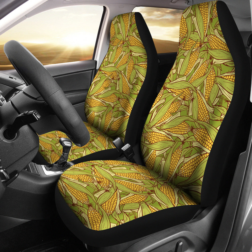 Corn Pattern Print Design 01 Universal Fit Car Seat Covers