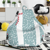 Crows Christmas Hat Scarf Bean Bag Cover