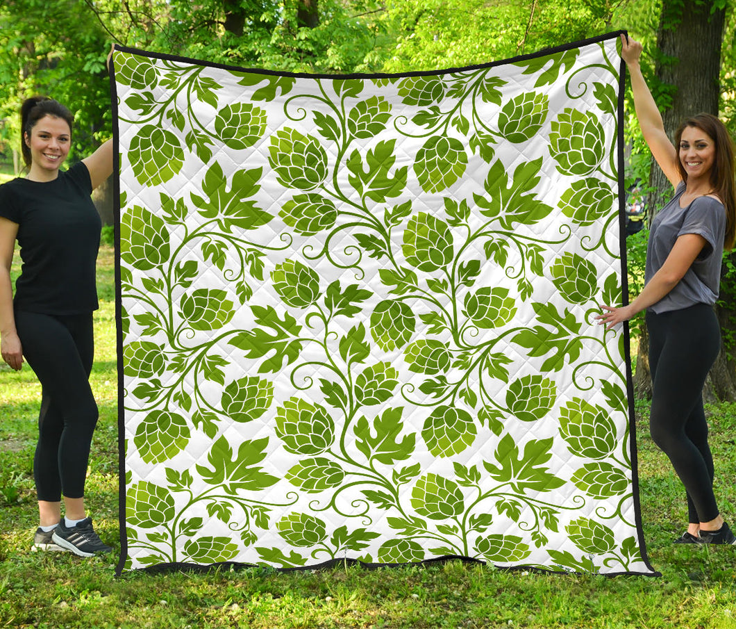 Hop Design Pattern Premium Quilt