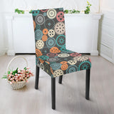 Gear Pattern Print Design 05 Dining Chair Slipcover